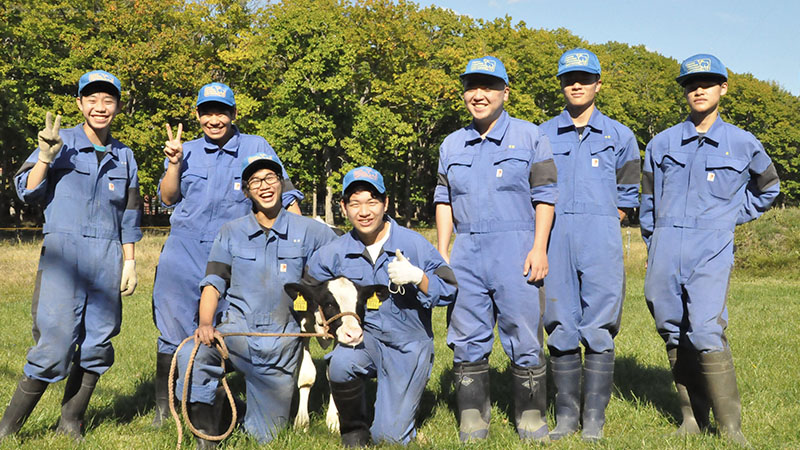 北海道名寄産業高等学校酪農科学科　道北酪農班